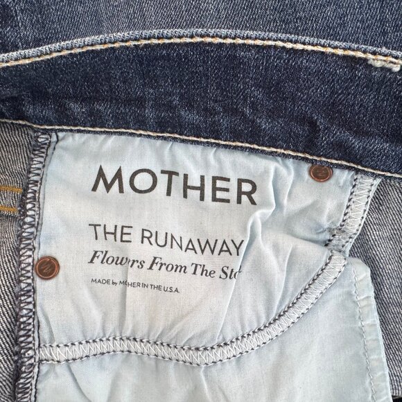 MOTHER Denim The Runaway Flowers From The Storm Size 28 - Picture 4 of 4